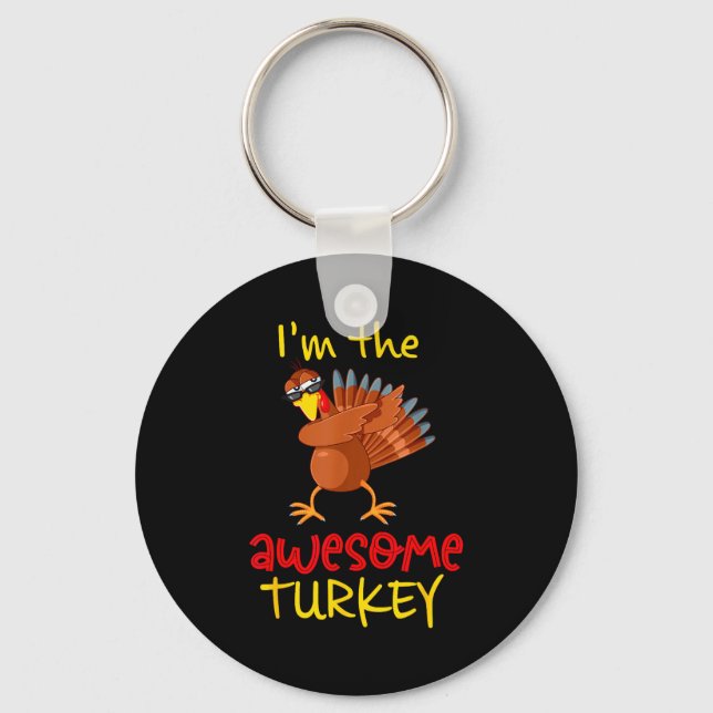 Awesome Turkey Matching Family Group Thanksgiving  Schlüsselanhänger (Vorderseite)