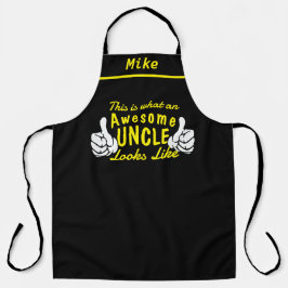 Awesome Uncle Apron - Custom Name Personalized Schürze