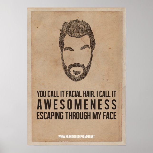 Awesomeness From the Face Poster (Vorne)