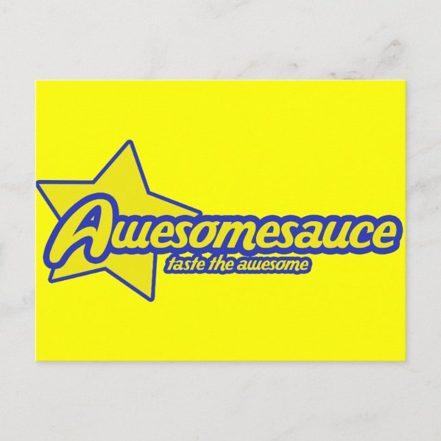 Awesomesauce Postkarte (Vorderseite)
