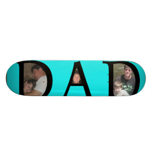 Awesomest Vater-Vatertag addieren Ihr Bild-Logo Skateboard