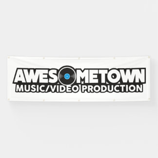 Awesometown Fahne im Freienmit Gummimuffen Banner