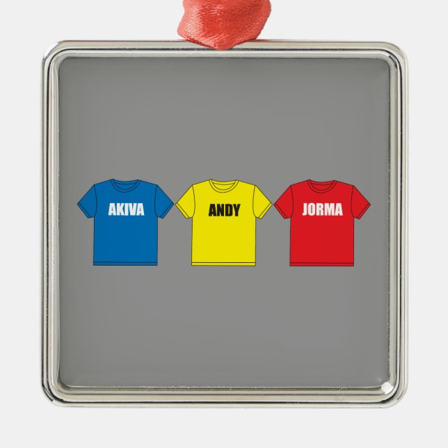 Awesometown Silbernes Ornament (Vorne)