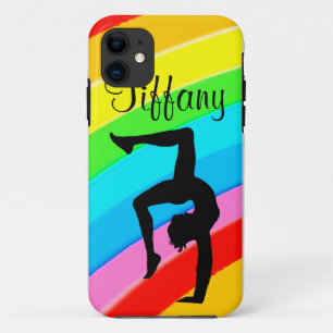 AWESOMOME CUSTOMISÉ GYMNASTICS COQUE IPHONE RAINBO