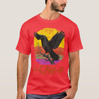 awF Crow Bird Raven Gothic Cawing Grunge Beängstig T-Shirt