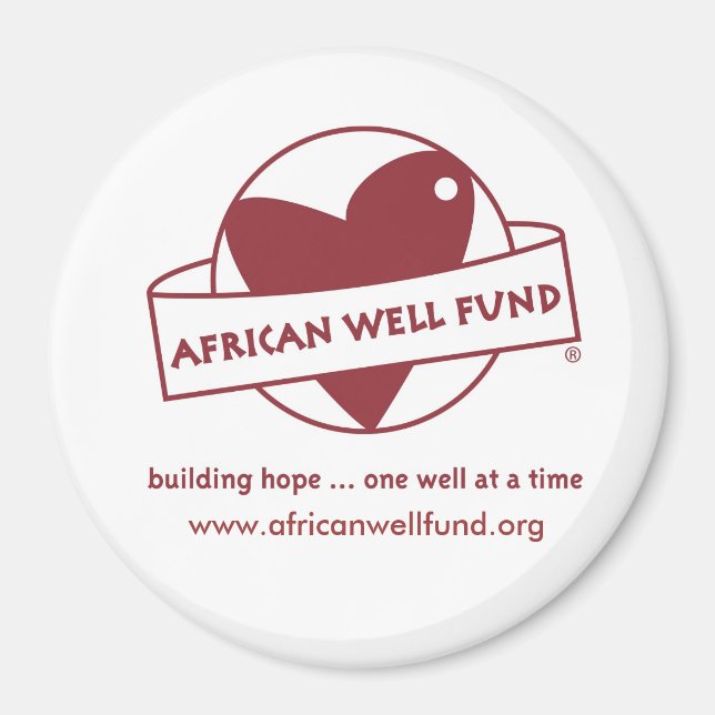 AWF-Logo-Farbe, www.africanwellfund.org Magnet (Vorne)