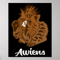 Awiens Cat Meme for Men Women Girls Kinder