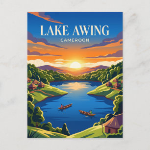 Awing-See Kamerun Postkarte