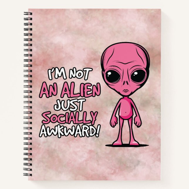Awkward Besucher Notizbuch (Vorderseite)
