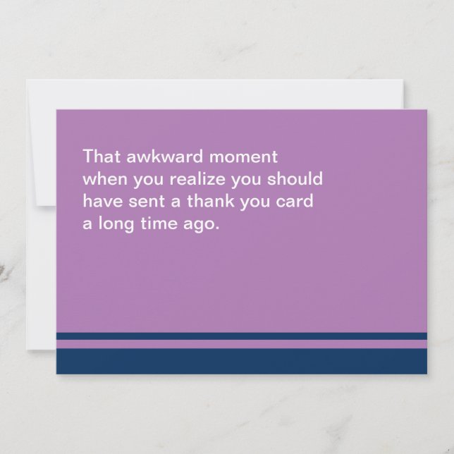 Awkward Moment Card Vielen Dank Beliebt Dankeskarte (Vorderseite)