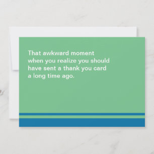 Awkward Moment Vielen Dank Karte - Vielen Dank Bel