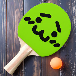 Awkward Niedlich Face Green Ping Pong Paddle Tischtennis Schläger