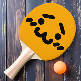 Awkward Niedlich Face Orange Ping Pong Paddle Tischtennis Schläger