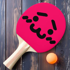 Awkward Niedlich Face Pink Ping Pong Paddle Tischtennis Schläger