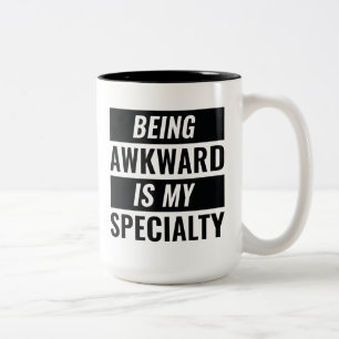 Awkward sein zweifarbige tasse