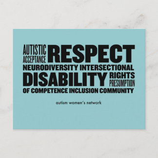 AWN Word Cloud Postcard Postkarte