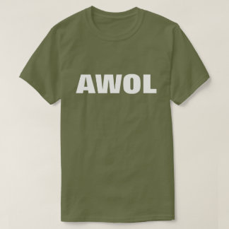 "AWOL": MODERNES GRAFISCHES TEXT-DESIGN T-Shirt