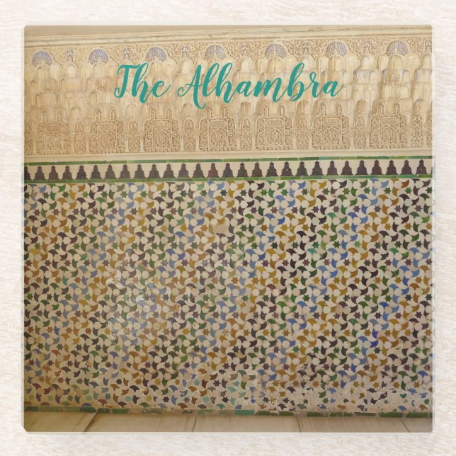 aWorld2Celebrate: Die Alhambra Glasuntersetzer (Vorderseite)