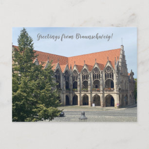 aWorld2Celebrate: Grüße aus Braunschweig! Postkarte