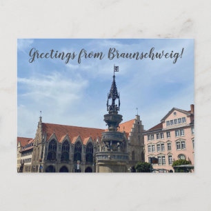 aWorld2Celebrate: Grüße aus Braunschweig! Postkarte