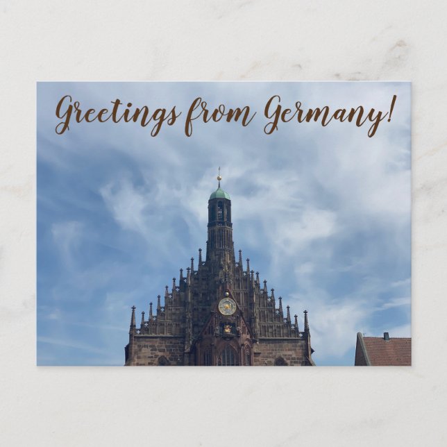 aWorld2Celebrate: Grüße aus Deutschland! Postkarte (Vorderseite)