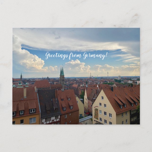aWorld2Celebrate: Grüße aus Deutschland! Postkarte (Vorderseite)
