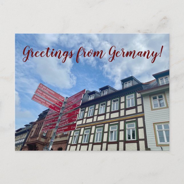 aWorld2Celebrate: Grüße aus Deutschland! Postkarte (Vorderseite)