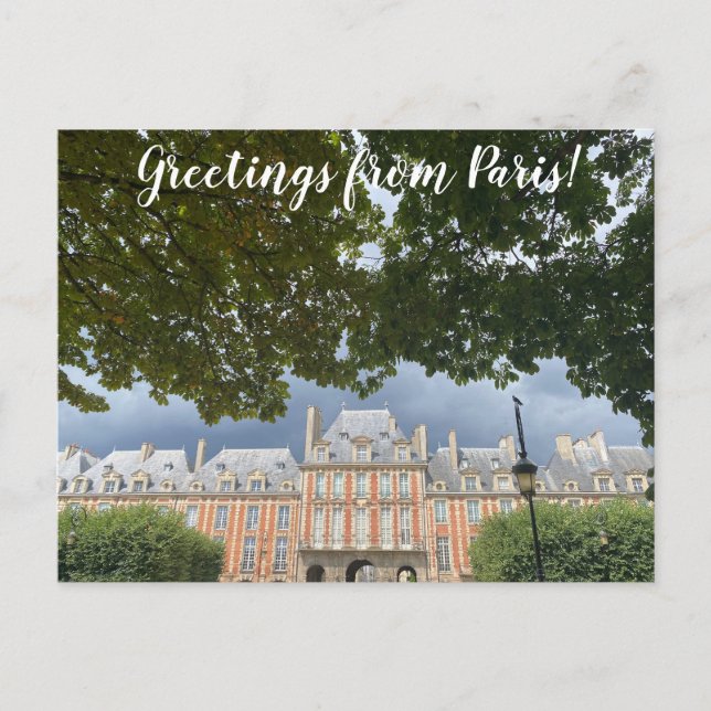 aWorld2Celebrate: Grüße aus Paris! Postkarte (Vorderseite)