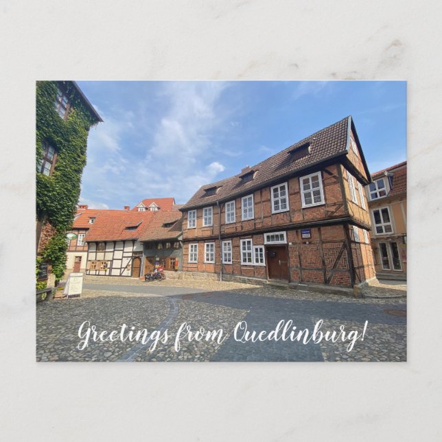 aWorld2Celebrate: Grüße aus Quedlinburg! Postkarte (Vorderseite)