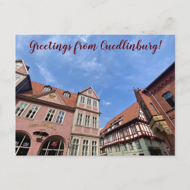 aWorld2Celebrate: Grüße aus Quedlinburg! Postkarte (Vorderseite)