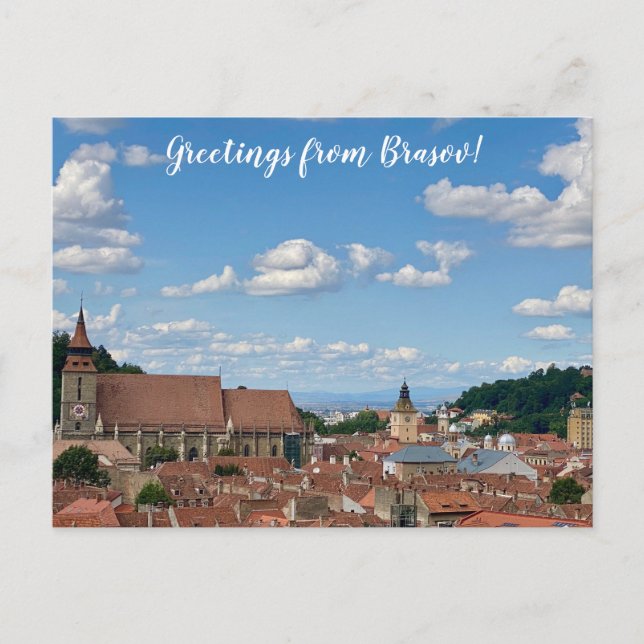 aWorld2Celebrate: Grüße von Brasov! Postkarte (Vorderseite)