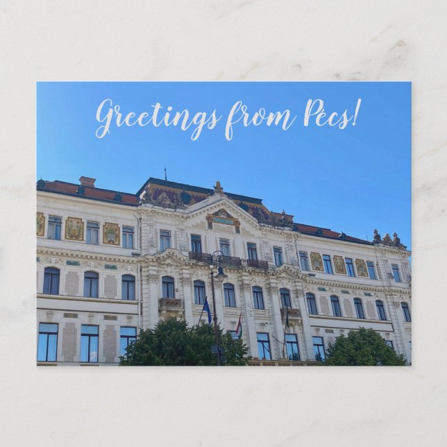 aWorld2Celebrate: Grüße von Pécs! Postkarte (Vorderseite)