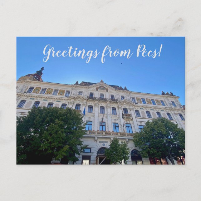 aWorld2Celebrate: Grüße von Pécs! Postkarte (Vorderseite)