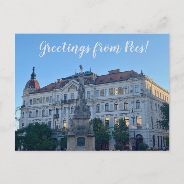 aWorld2Celebrate: Grüße von Pécs! Postkarte (Vorderseite)