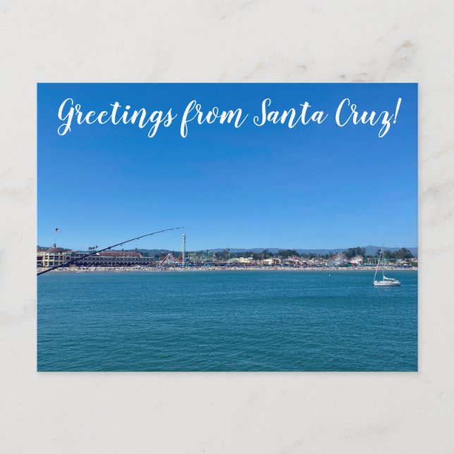 aWorld2Celebrate: Grüße von Santa Cruz! Postkarte (Vorderseite)