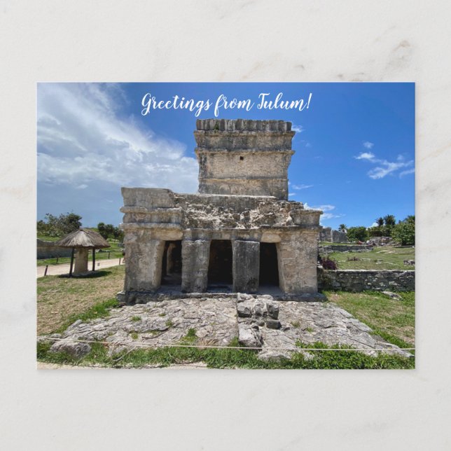 aWorld2Celebrate: Grüße von Tulum! Postkarte (Vorderseite)