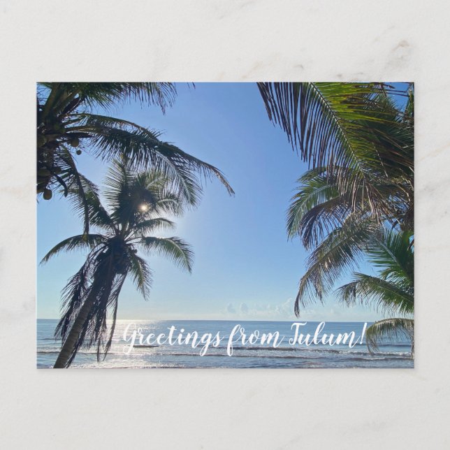 aWorld2Celebrate: Grüße von Tulum! Postkarte (Vorderseite)