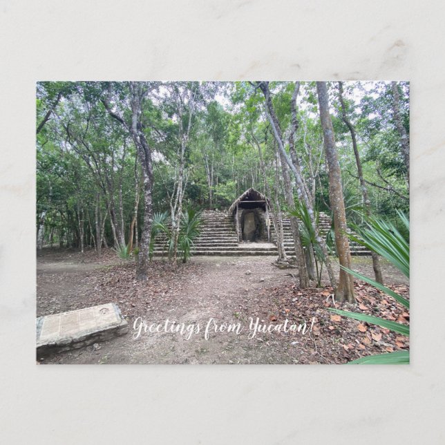 aWorld2Celebrate: Grüße von Yucatán! Postkarte (Vorderseite)