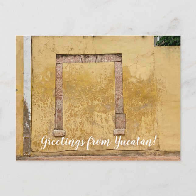 aWorld2Celebrate: Grüße von Yucatán Postkarte (Vorderseite)