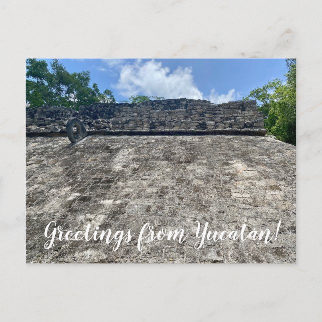 aWorld2Celebrate: Grüße von Yucatán! Postkarte (Vorderseite)