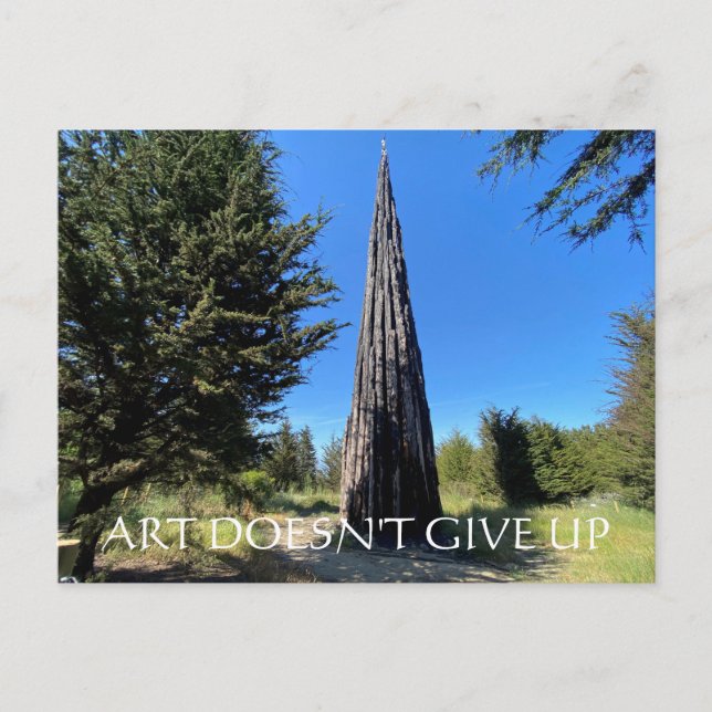 aWorld2Celebrate: KUNST GEHT NICHT AUF Postkarte (Vorderseite)