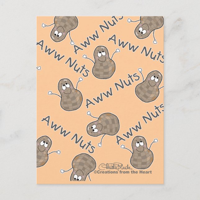 Aww Nuts Collage Postkarte (Vorderseite)