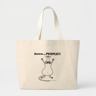 Awww… LEUTE!!! Ratten-Tasche Jumbo Stoffbeutel