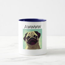 Awww niedliche und wertvollste Mops-Welpe-Mugshot