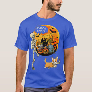 Awww Snap Halloween Corgi Hund bringen gebrochene T-Shirt