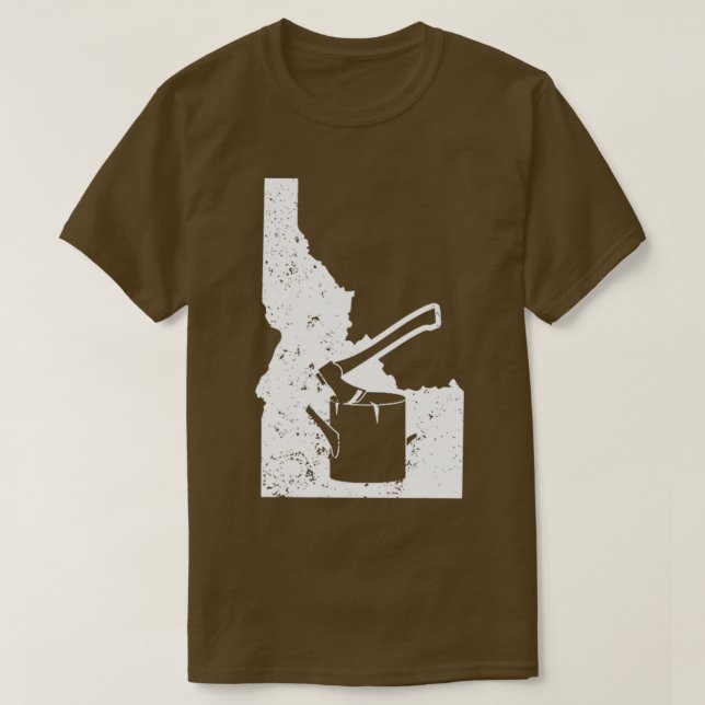 Ax Log Truck Driver Shirt Idaho Shirt Forstwirtsch (Design vorne)