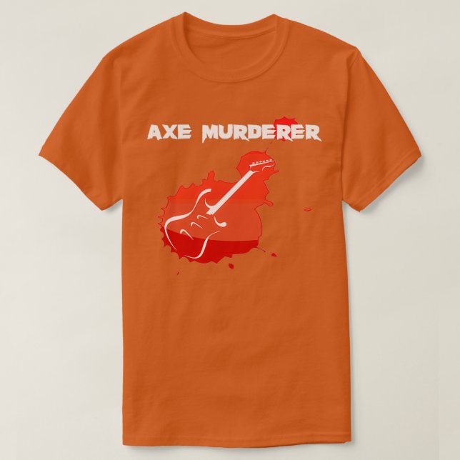 Ax Murderer-Gitarrenlogo T-Shirt (Design vorne)
