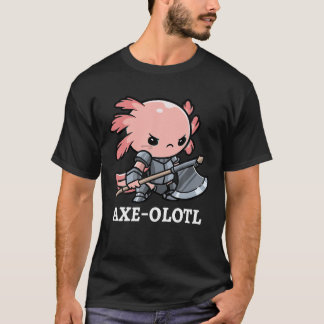 Ax olotl Warrior Axolotl Mexican Salamander Ax F T-Shirt