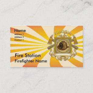 Ax Shield Firefighter-Visitenkarten Visitenkarte