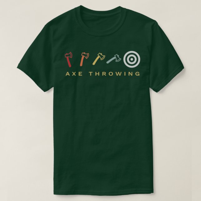 Ax-Throw-Target-Retro-Vintag T-Shirt (Design vorne)